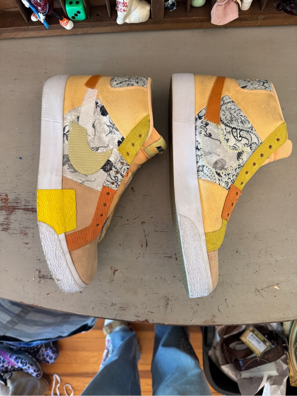 Nike SB Zoom Blazer Mid Premium  Paisley Pack Melon Tint Mens size 10 - Picture 4 of 9
